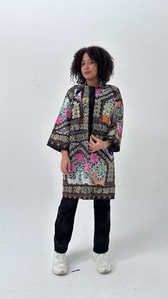 I just added a new item to eBay, Handmade Upcycled Uzbek Suzani Embroidery Chapan Coat/Robe/Kaftan/Kimono Vintage! #eBay #eBaySeller Spring Traditional Kurta With Kimono Sleeves, Traditional Spring Kurta With Kimono Sleeves, Traditional Kurta With Kimono Sleeves For Spring, Traditional Multicolor Kurta With Kimono Sleeves, Multicolor Kaftan With Floral Embroidery And Kimono Sleeves, Multicolor Embroidered Traditional Kaftan With Long Sleeves, Long Sleeve Multicolor Embroidered Kaftan With Traditional Patterns, Long Sleeve Kaftan With Multicolor Embroidery And Traditional Patterns, Multicolor Embroidered Long Sleeve Kaftan With Traditional Patterns