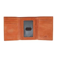 This trifold wallet is beautifully made and provides all of the necessary compartments to keep your items securely stored in place. The RFID blocking helps protect against identity theft and fraud. Made of Leather Classic Cognac Trifold Wallet With Coin Pocket, Brown Trifold Wallet With Rfid Blocking For Business, Brown Rfid Blocking Trifold Wallet For Business, Formal Brown Trifold Wallet With Rfid Blocking, Business Leather Trifold Wallet With Id Window, Brown Rfid Blocking Trifold Wallet For Formal Use, Business Brown Trifold Wallet With Id Window, Brown Trifold Wallet With Id Window For Business, Leather Trifold Wallet With Id Window