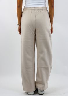 Stay cozy and stylish with these straight leg sweatpants! Featuring a relaxed straight-leg design with convenient pockets and a drawstring waist, these sweatpants are perfect for lounging or running errands. The soft fabric ensures all-day comfort, while the versatile beige hue makes them easy to style with your favorite casual tops. The Details Pockets Drawstring Waist Straight Leg 50% Cotton, 50% Polyester [#other] Machine Wash Cold with Like Colors Tumble Dry Low for 5 Minutes, Then Hang to D Comfy Sweatpants With Side Pockets For Lounging, Beige Athleisure Bottoms For Everyday, Relaxed Straight Leg Sweatpants With Ribbed Waistband, Comfortable Sweatpants With Straight Hem For Lounging, Cozy Fit Comfortable Sweatpants With Pockets, Relaxed Solid Sweatpants With Straight Hem, Cozy Fit Sweatpants With Pockets For Leisure, Comfortable Cozy Fit Sweatpants With Pockets, Comfy Leisure Sweatpants With Side Pockets