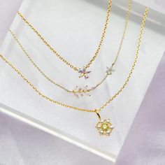 Feel like you're in the most fragrant garden while wearing this necklace! Gardenias represent trust, and you can definitely trust us when we say you're going to love this piece. 18k gold plated, 18k rose gold plated, or rhodium plated over brass with a protective coating Cubic zirconia stones 15" chain with a 2" extension Shop our entire In the Garden Collection here! Feminine Necklace With Flower Pendant For Her, Feminine Necklace With Flower Pendant As Gift For Her, Feminine Flower Pendant Necklace As Gift For Her, Feminine Flower Pendant Necklace Gift For Her, Feminine Rose Gold Necklace With Flower Charm, Feminine Flower-shaped Necklaces For Gifts, Delicate Pendant Crystal Necklace With Clavicle Chain, Delicate Necklace With Flower Charm, Feminine Flower Pendant Necklace As A Gift