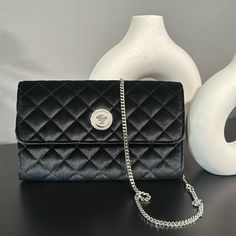 Brand New With Dustbag Versace Crossbody Versace Crossbody Bags, Versace Bags, Black Silver, Versace, Dust Bag, Bag Lady, Brand New, Silver, Black