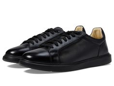 Florsheim Social Lace To Toe Sneakers - Men's Shoes : Black : Keep your style classy and refined without compromising on comfort wearing the Florsheim Social Lace To Toe Sneakers. Highlighting a sleek and polished leather upper with a timeless lace-up closure and a rounded toe, these dress shoes bring the perfect finishing touch to your formal attire. These are incorporated with a breathable mesh lining and a fully cushioned Comfortech footbed with a leather cover and a molded EVA, offering supe Florsheim Shoes Men, White Shoes Men, Mens Shoes Black, Comfort Wear, White Shoes, Leather Cover, Mens Casual Shoes, Fashion Classy, Casual Sneakers