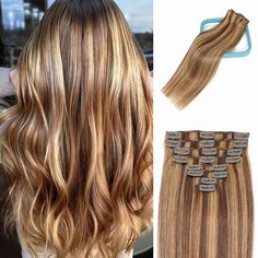 PRICES MAY VARY. 【Salon Quality Hair Extensions】: 100% premium remy clip in human hair, tangle free, shedding free. The hair feel smooth and soft. Our clip hair extensions can be curled just you like. It can last 3-4 monthes with good care. 【Anti-Shedding】: Blonde clip in hair extensions is used Double Weft, which is more durable and not falls out. Clips are covered with a layer of soft rubber to carefully protect your scalp and hair. There is no unsightly lines of separation. 【Clip in Hair Exte Shooting Camera, Brunette Balayage, Caramel Blonde, Real Human Hair Extensions, 100 Human Hair Extensions, Human Hair Clip Ins, Hair 2024, Hair Appointment, Remy Human Hair Extensions