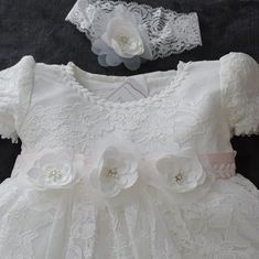 Christening Dress Festive Dress Headband Bolero Set 4pcs. - Etsy Fitted Cream Dress For Dress-up, Fitted Cream Dress For Dress-up Occasions, Elegant Fitted Dress-up Sets, Elegant Fitted Pink Baptism Dress, Cream Fitted Princess Dress For Baptism, Elegant Fitted Off White Baptism Dress, Cream Fitted Princess Dress For Wedding, Cream Fitted Princess Dress For Dress-up, White Fitted Dress With Matching Headband