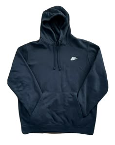 UP FOR SALE IS AN AWESOME: (PREOWNED) NIKE SPORTSWEAR DRAWSTRING FLEECE PULLOVER HOODIE NAVY-BLUE MEN'S SIZE LARGE NIKE SPORTSWEAR Drawstring Fleece Pullover Hoodie Condition: • GREAT PREOWNED CONDITION! • Color: Navy Blue / White logo • Size: Men’s Large / US Shipping: • FAST & FREE USPS PRIORITY SHIPPING! Please review photos as part of description - Machine Washable - Drawstring Hood - Kangaroo pocket - Long sleeves ***ALL ITEMS ARE GUARANTEED TO BE 100% AUTHENTIC OR YOUR MONEY BACK!! HASSLE Navy Hooded Sportswear Hoodie, Navy Sportswear Hoodie, Navy Fleece Hoodie Sportswear, Navy Fleece Sportswear Hoodie, Navy Fleece Hoodie, Navy Sweatshirt With Drawstring Hood For Streetwear, Navy Hoodie With Drawstring Hood, Nike Sweatshirt Outfit, Sweatshirt Outfit Men