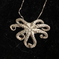 Sterling Silver Octopus Necklace. Bought At A Specialty Boutique Years Ago. Original Real Silver Chain I Think It’s 18”. Octopus Necklace, Octopus, Womens Jewelry Necklace, Silver Chain, Things To Think About, Jewelry Necklaces, Necklaces, Women Jewelry, Boutique