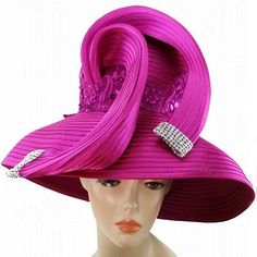 Introducing our Church Hats 8610 collection, a timeless accessory designed to complete your ensemble with grace and sophistication. At the intersection of fashion and faith, our hats provide not only a stylish touch but also a traditional emblem of honor and respect for the sacred space. The Church Hats 8610 series is characteristically elegant, featuring a strikingly vibrant magenta hue that adds a pop of color to any outfit. Crafted with premium materials, these hats boast durability and a sof Church Lady Hats, Church Suits, Church Hats, Timeless Accessories, Outdoor Events, Elegant Accessories, Sacred Space, The Church, Wide Brimmed