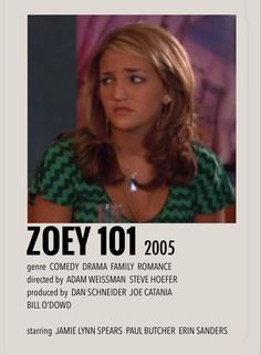 the poster for zooey 1015 shows an image of a woman