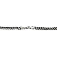 Men's LYNX Stainless Steel Foxtail Chain Necklace - 24 in. | Kohls Stainless Steel Wheat Chain Necklace, Stainless Steel Cuban Link Necklaces With Lobster Clasp, Stainless Steel Cuban Link Necklace With Lobster Clasp, Gunmetal Stainless Steel Box Chain Necklace, Gunmetal Box Chain Stainless Steel Necklace, Gift Stainless Steel Wheat Chain Necklace, Lynx, Stainless Steel Chain, Rectangle Glass