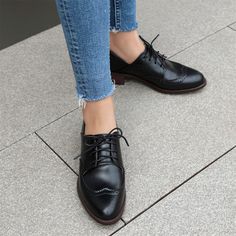 Shop Black Women's Office Lace up Hollow out Wingtip Oxford Shoes color Black for Anniversary, Going out, Hanging out with worldwide Free shipping & Free return. Casual Lace-up Shoes With Pointed Toe For Office, Chic Wingtip Lace-up Shoes, Fitted Lace-up Shoes With Pointed Toe For Fall, Trendy Closed Toe Lace-up Office Shoes, Trendy Closed Toe Lace-up Shoes For Work, Trendy Pointed Toe Oxfords For Fall, Black Lace-up Office Shoes For Fall, Black Lace-up Shoes For Office In Fall, Black Pointed Toe Oxfords For Spring