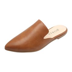 PRICES MAY VARY. SIZE TIPS -- It would be much better and more comfortable to choose one size larger HIGH QUALITY-- Using selected PU leather, the upper is not only smooth but also soft and comfortable exceptionally CLASSIC DESIGN -- These pointy flat mules are trendy and easy to match clothes, whether you like trousers or dresses EASY ON/OFF -- These slip-on loafer are easy to put on and take off, convenient for you to go out, date or go shopping JUST BUY IT WITH NO HESITATION!     Maypie Shoes Loafer Slides, Backless Shoes, Pointy Flats, Best Walking Shoes, Flat Mules, Womens Mules, Work Shoes, Mule Clogs, Mules Shoes