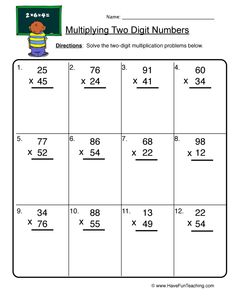 worksheet for adding two digit numbers to the same number in one place,