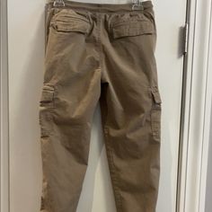 Brand New Size 14/16 Full Length Cotton Cargo Jeans With Elastic Waistband, Casual Mid-rise Cargo Pants With Elastic Waistband, Casual Full-length Pull-on Bottoms, Casual Full Length Pull-on Bottoms, Casual Pull-on Style Cargo Pants, Casual Pull-on Cargo Trousers, Casual Pull-on Style Cargo Trousers, Casual Cotton Cargo Pants With Pull-on Style, Cotton Pull-on Bottoms For Streetwear