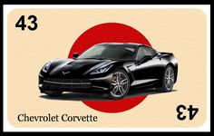 the chevrolet corvette is shown in this graphic