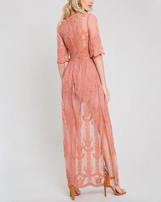 As You Wish Womens Embroidered Lace Maxi Dress in More Colors - shophearts Bohemian V-neck Dress With Scalloped Lace, Feminine Lace Maxi Dress For Garden Party, Flowy Lace Dresses With Floral Embroidery, Maxi Length Lace Dress With Floral Embroidery, Flowy Lace Dress With Delicate Details, Lace Maxi Dress For Brunch, Maxi Lace Dress With Floral Embroidery, Flowy Lace Maxi Dress Feminine Style, Feminine Lace Summer Maxi Dress