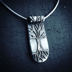 This tree of life has intricate raised roots and branches, supporting our connection to the earth, our ancestors, and our inner wisdom. Piece is fine silver (999), approximately 1.25” long, and hangs on a sterling silver chain. Free shipping on all orders within the USA! International orders flat rate of $8. It takes me approximately 10 days to create and ship your piece, as I hand-make each one. Bohemian Silver Jewelry With Tree Of Life, Unique Sterling Silver Tree Of Life Necklace, Nature-inspired Sterling Silver Etched Jewelry, Nature-inspired Etched Sterling Silver Jewelry, Spiritual Tree Of Life Sterling Silver Necklace, Symbolic Tree Of Life Sterling Silver Jewelry, Symbolic Sterling Silver Tree Of Life Jewelry, Spiritual Sterling Silver Jewelry With Tree Of Life, Sterling Silver Tree Of Life Nature-inspired Jewelry