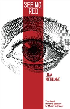 the cover of seeing red by linda meruanne, with an eye drawn on it