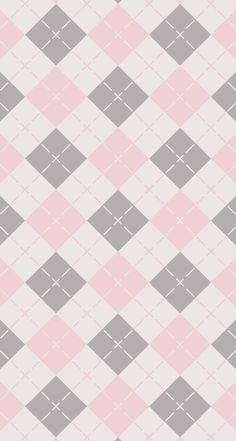 a pink and gray checkered pattern with crosses