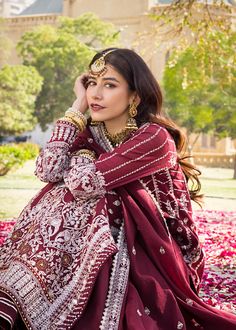 Brand: Asim JofaProduct Code: AJMQ-12Collection: The Mughal Queen by Asim Jofa Unstitched Summer Collection 2023Fabric: Chanderi CottonColor: Maroon DISCLAIMER:* Lining, Laces, and Tassels are not included in unstitched variants.* Embellishment items in stitched outfits are subject to market availability* The actual colors of the outfit may vary from the colors being displayed on your device. PRODUCT DETAIL: Deep maroon Chanderi kalidaar comes alive with ivory thread work done meticulously with Traditional Sharara With Intricate Embroidery In Cambric, Unstitched Sets With Dupatta For Navratri, Unstitched Navratri Sets With Dupatta, Eid Anarkali Set For Traditional Ceremonies, Chinon Sets With Chikankari Embroidery For Festivals, Long Sleeve Jamawar Lehenga With Dupatta, Chinon Anarkali Set For Traditional Ceremonies And Eid, Eid Anarkali Set With Intricate Embroidery In Jamawar, Chinon Salwar Kameez For Traditional Ceremonies And Eid