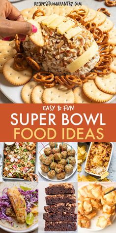 easy and fun super bowl food ideas that are great for parties, football games or even as an appetizer