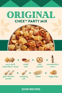 the original chex party mix is shown here