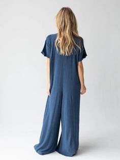 It's comfy and oversized fit! Oversized Jumpsuit, Boho Bandeau, Short Sleeve Jumpsuits, Knit Jumpsuit, Jumpsuit With Sleeves, Natural Life, Knit Shorts, Life Design, Bohemian Clothes