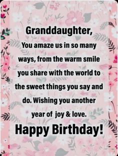 Grandaughters Birthday Quotes, Happy Birthday Granddaughter Love You, Grandaughters Birthday Wishes, Grandaughter Birthday Quotes, Happy Birthday Grand Daughter, Birthday Wishes For Granddaughter, Granddaughters Birthday, Cookbook Scrapbook