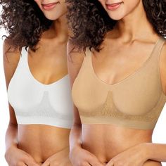 Bali Comfort Revolution Wire Free Shaping Bra- 2 Pack Bali Style, Spandex Top, Bali Fashion, Lingerie Drawer, Sams Club, Cuddl Duds, Service Trip, Sam's Club, 4 Way Stretch Fabric