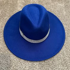 Brand New Rune Stones, Wide Brimmed Hats, Brim Hat, Blue Rhinestones, Wide Brimmed, Royal Blue, Color Blue, Womens Sizes, Women Accessories