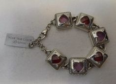 Genuine Brighton Pink & Red Swarovski Open Hearted SP Bracelet JB6870 NWT | eBay Black Labs, Antique Pink, Jewelry Lookbook, Girly Jewelry, Jewelry Inspo, Dream Jewelry, Counter Height