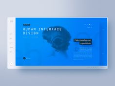 an image of a web page with the words human interface design on it's screen