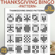 a printable thanksgiving bingo game for kids to play