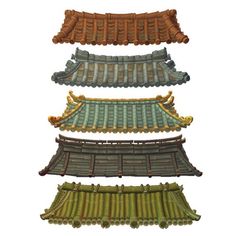 Japanese Roof, Chinese Roof, Fantasy Village, Architectural Section, Roof Tiles