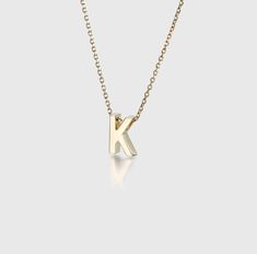 Personalize your style with our 14k Yellow Gold Initial Necklace featuring a custom Letter K pendant. Gold K Necklace, Letter K Necklace, K Pendant, Summer Hoodies, K Necklace, Gold Initial Necklace, Initial Necklace Gold, Letter K, Gold Initial