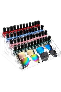 AusDaur Acrylic Nail Polish Organizer Storage Rack, 6 Tiers Clear Display Stand for Nail Salons and Art , Paint Holder Rack for Artisans, Tattoo Ink Holder, Sunglasses Rack Nail Varnish Storage, Nail Polish Stand, Paint Display, Essential Oil Display, Oil Display, Paint Rack, Acrylic Nail Polish, Warhammer Paint, Nail Polish Organizer