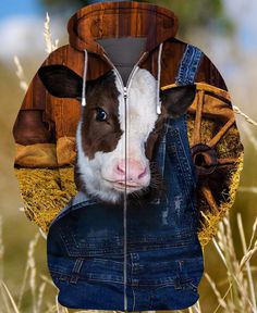 Shipping from the US. Easy 30 day return policy, 100% cotton, Double-needle neck, sleeves and hem; Roomy Unisex Fit. Cows Cute, Cow Hoodie, Cow Shirt, Dairy Cows, Sweatshirt For Men, Printed Drawstring, 3d T Shirts, Cow Print, Unisex Shirts