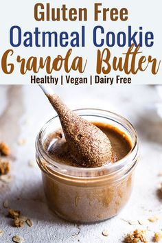 gluten free oatmeal cookie granola butter