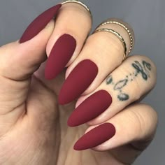 19 Chic Matte Fall Nail Ideas for 2023: Embrace the Modern and Edgy Vibes! Nail Ideas For 2023, Fall Nail Ideas, Matte Nails Design, Red Nail Designs, Almond Nails Designs, Nail Essentials, Fall Nail Art, Fall Nail, Fall Nail Designs