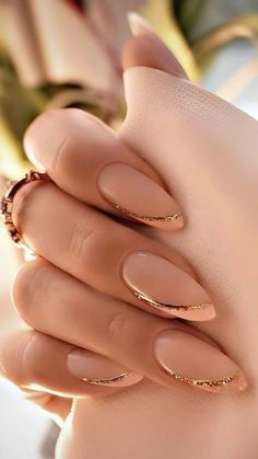 #turkey#tour place#glamping#camping#viral#for you Med Almond Nails Designs, Almond Gold Nails, Proposal Nails Ideas, Grad Nails, Almond Acrylic, Space Nails, Amazing Nails, Gold Nail, Manicure Ideas