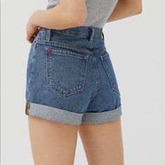 Bdg High-Waisted Mom Shorts, Medium Wash. Brand New Without Tags Casual High-waisted Jean Shorts With Belt Loops, Retro Denim Bottoms With Built-in Shorts, Retro High Waist Jean Shorts With Belt Loops, Urban Outfitters High-waisted Shorts, Urban Outfitters High Waist Fitted Shorts, Urban Outfitters High-waisted Fitted Shorts, Urban Outfitters High Waist Shorts, Trendy High Waist Shorts From Urban Outfitters, Urban Outfitters Mid-rise Bottoms With Pockets