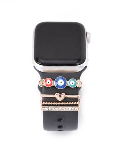 4pcs/Set Evil Eye Watchbands Decoration Charms for Apple Watch Band Accessories for Galaxy Watch Band Accessories, Apple Watch Band, Apple Watch Bands, Watch Band, Evil Eye, Watch Bands, Apple Watch, Charms, Fashion Jewelry