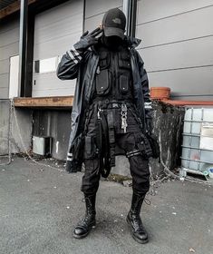 Techwear Streetwear, Tech Clothing, Tech Wear Fashion, Techwear Outfits, Techwear Fashion, Cyberpunk Clothes, Urban Ninja, Damir Doma, Cyberpunk Fashion