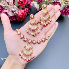 gold plated necklace set under 15000 22k Gold Jewelry Necklaces, Ruby And Pearl, 22k Gold Jewelry, Hanging Beads, Pearl Necklace Set, Gold Jewelry Necklace, Emerald Necklace, Gold Bangle Bracelet, Pearl Chain