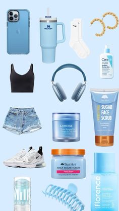 Beach Room Aesthetic, Preppy Christmas List, Rough Bumpy Skin, Sugar Scrub For Face, Preppy Christmas, Bumpy Skin, Birthday Wishes For Myself, Beach Room, Blue Cute