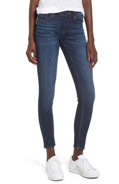 Free shipping and returns on Vigoss Jagger Skinny Jeans at Nordstrom.com. A hint of stretch enhances the ultra-svelte silhouette of ankle-length skinny jeans that are sure to have a regular spot in your wardrobe rotation. Fall Outfits 2017, High Neck Sweatshirt, Fall Fashion Trends Women, Outfits 2017, Jeans Online, Fashion Lookbook, Fashion Store, Fashion Clothes Women, Denim Jeans