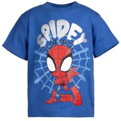 Get your child ready for the adventure of a lifetime with this Marvel Avengers Short Sleeve T-Shirt! Join S.H.I.E.L.D.’s Avengers Initiative to fight off evil villains like Hydra and Thanos and save the world with Captain America, Thor, Iron Man, the Incredible Hulk, Black Panther, Black Widow, Ant-Man, the Wasp, Falcon and Hawkeye. Your little hero will feel like they are one of the Avengers in this short sleeve graphic tee shirt featuring their favorite comic book superhero team. Red Character Print T-shirt For Playtime, Themed Short Sleeve Tops For Playtime, Screen Print Designs, Spidey And His Amazing Friends, Panther Black, Superhero Team, Evil Villains, The Black Panther, The Wasp