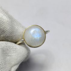 Rainbow Moonstone Ring  ,Natural Rainbow Moonstone Gemstone Ethnic Jewelry 925 Sterling Silver Ring  Weight :- 2.5 gm  Stone :- Rainbow Moonstone White Round Moonstone Ring Spiritual Style, Sterling Silver Moonstone Ring With Natural Stones, Artisan Round Moonstone Ring, Artisan Moonstone Ring For Healing, Bohemian Sterling Silver Moonstone Ring, Bohemian Cabochon Moonstone Ring, Bohemian Round Cabochon Moonstone Ring, Healing Round Moonstone Ring, Healing Moonstone Ring