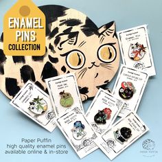 an animal themed pin collection is featured in the magazine's cover storybook, which features images of cats and other animals