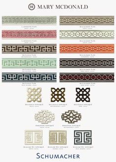 an image of different types of ornamental designs