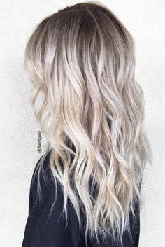 50 Platinum Blonde Hair Shades and Highlights for 2019 | LoveHairStyles Fall Hair Colors For Blondes Dark Roots, Niki Hair, Blonde 2024, Europe Hair, Medium Ash Blonde Hair, Root Tap, Blond Ombre, Ash Blonde Hair Colour